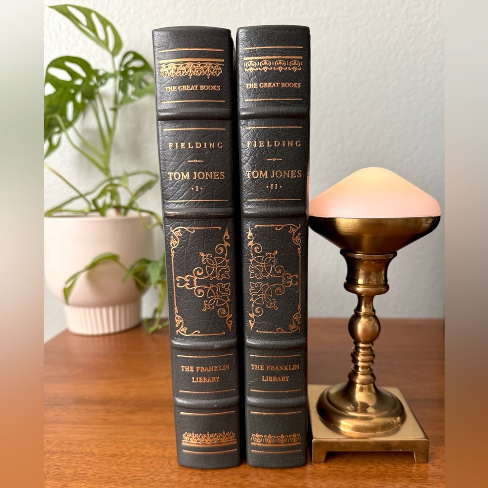 Set Of 2 Tom Jones By Fielding Franklin Library Great Books Western World Ltd Ed
